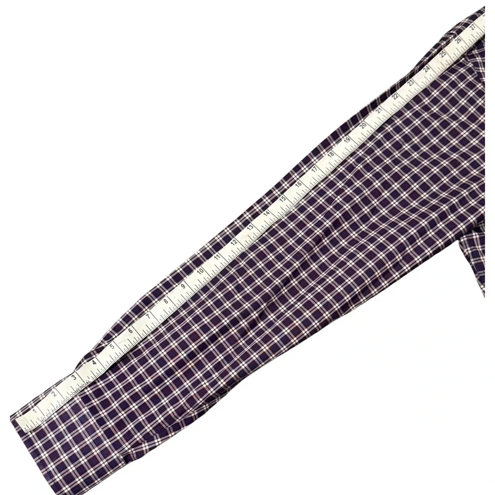 Peter Millar XL Mens Plaid Check Button Down Long Sleeve Shirt‎